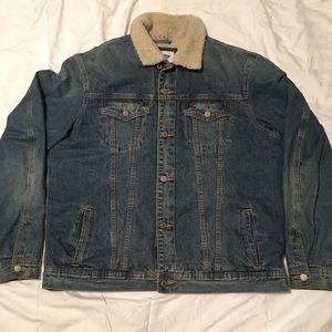 Denim Sherpa-lined Jacket